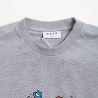 Skateboard Cafe Dancing T-Shirt - Heather Grey thumbnail