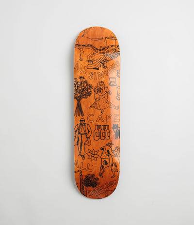 Skateboard Cafe Gaurab Sketches C2 Shape Deck - Orange - 8.25"