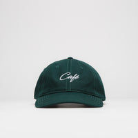 Skateboard Cafe Script Logo Cap - Pine Green thumbnail