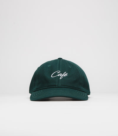 Skateboard Cafe Script Logo Cap - Pine Green