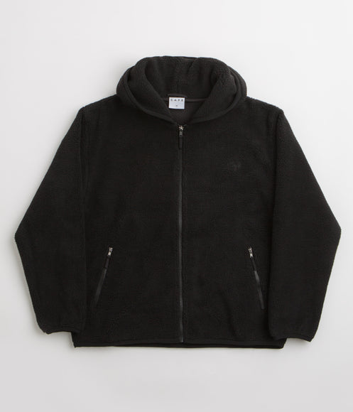 Skateboard Cafe Sherpa Fleece Hoodie - Black