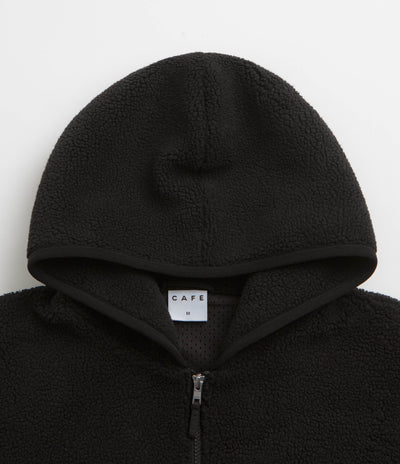 Skateboard Cafe Sherpa Fleece Hoodie - Black