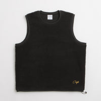 Skateboard Cafe Sherpa Fleece Vest - Black thumbnail