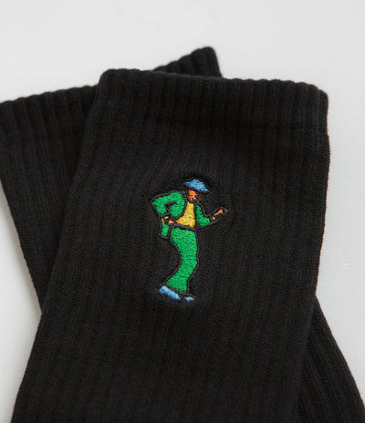 Skateboard Cafe Swing Socks - Black