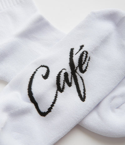 Skateboard Cafe Swing Socks - White