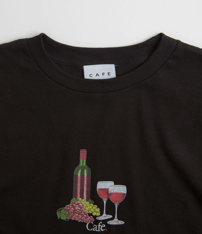 Skateboard Cafe Vino T-Shirt - Black