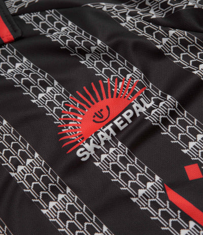 SkatePal Anniversary Football Shirt - Black / Red