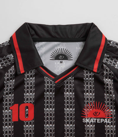 SkatePal Anniversary Football Shirt - Black / Red