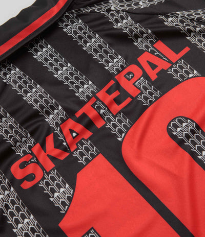 SkatePal Anniversary Football Shirt - Black / Red