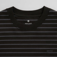 Snow Peak Border Long Sleeve T-Shirt - Black / Grey thumbnail