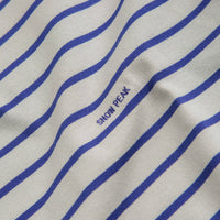 Snow Peak Border Long Sleeve T-Shirt - White / Blue thumbnail