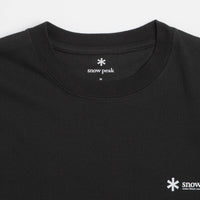 Snow Peak Chest Logo T-Shirt - Black thumbnail