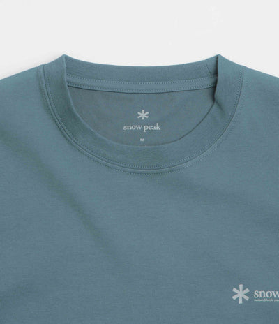 Snow Peak Chest Logo T-Shirt - Blue