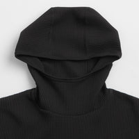 Snow Peak Dry Waffle Hoodie - Black thumbnail