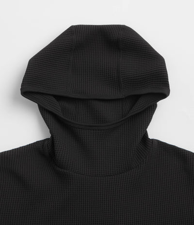 Snow Peak Dry Waffle Hoodie - Black