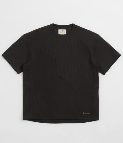 Snow Peak Dry Waffle T-Shirt - Black