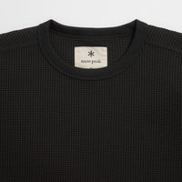 Snow Peak Dry Waffle T-Shirt - Black thumbnail