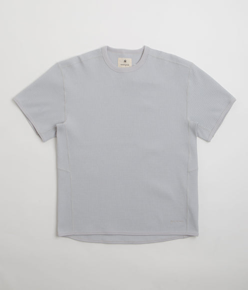 Snow Peak Dry Waffle T-Shirt - Light Grey