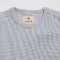 Snow Peak Dry Waffle T-Shirt - Light Grey thumbnail