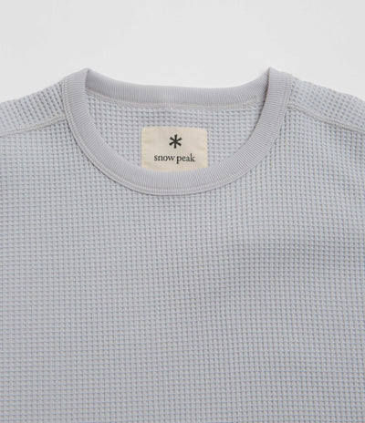 Snow Peak Dry Waffle T-Shirt - Light Grey