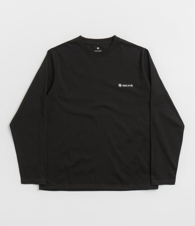 Snow Peak Onepoint Logo Long Sleeve T-Shirt - Black