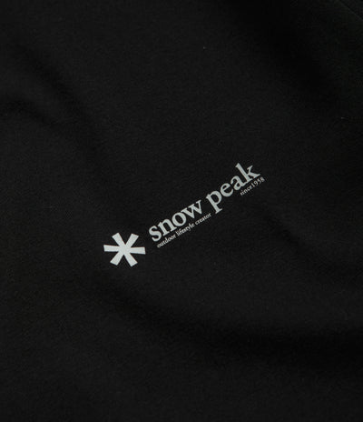 Snow Peak Onepoint Logo Long Sleeve T-Shirt - Black