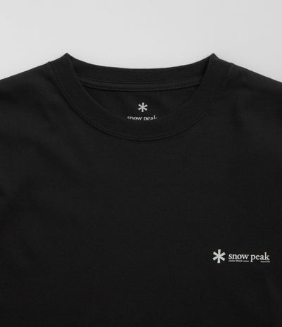 Snow Peak Onepoint Logo Long Sleeve T-Shirt - Black