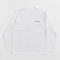 Snow Peak Onepoint Logo Long Sleeve T-Shirt - White thumbnail