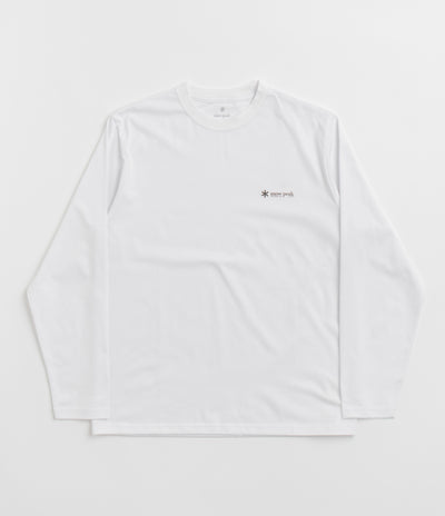 Snow Peak Onepoint Logo Long Sleeve T-Shirt - White