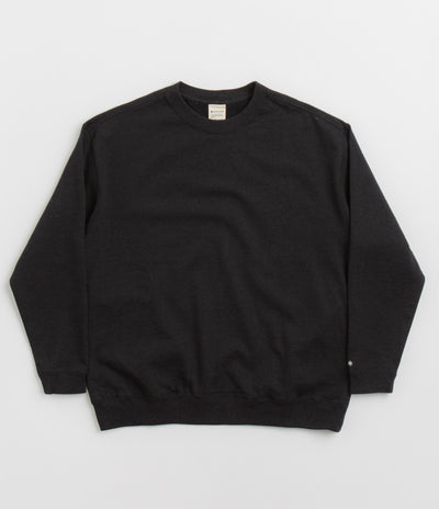 Snow Peak Recycled Cotton Crewneck Sweatshirt - Black