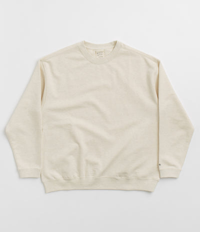 Snow Peak Recycled Cotton Crewneck Sweatshirt - Oatmeal