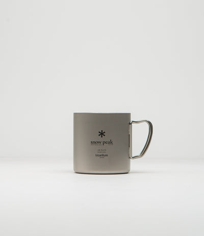 Snow Peak Recycled Titanium Double Wall 450ml Mug - Silver