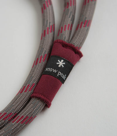 Snow Peak Rope Medium Dog Lead - Grey / Red