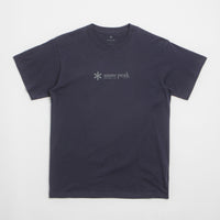 Snow Peak Soft Cotton Logo T-Shirt - Navy thumbnail