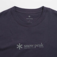 Snow Peak Soft Cotton Logo T-Shirt - Navy thumbnail