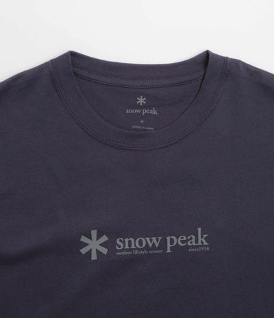 Snow Peak Soft Cotton Logo T-Shirt - Navy