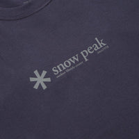 Snow Peak Soft Cotton Logo T-Shirt - Navy thumbnail