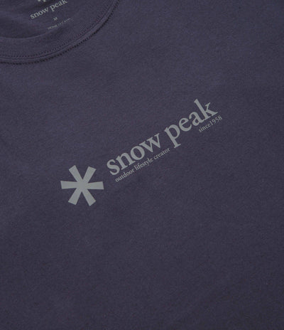 Snow Peak Soft Cotton Logo T-Shirt - Navy