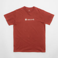 Snow Peak Soft Cotton Logo T-Shirt - Red thumbnail