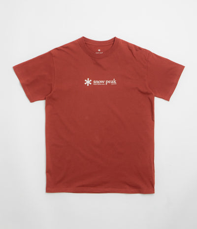 Snow Peak Soft Cotton Logo T-Shirt - Red