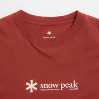 Snow Peak Soft Cotton Logo T-Shirt - Red thumbnail