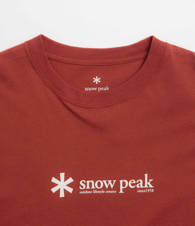 Snow Peak Soft Cotton Logo T-Shirt - Red