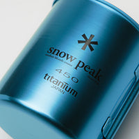 Snow Peak Titanium Single Wall 450ml Mug - Anodized Blue thumbnail