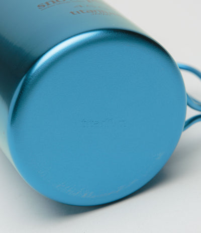 Snow Peak Titanium Single Wall 450ml Mug - Anodized Blue