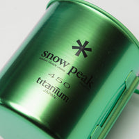 Snow Peak Titanium Single Wall 450ml Mug - Anodized Ocean Green thumbnail