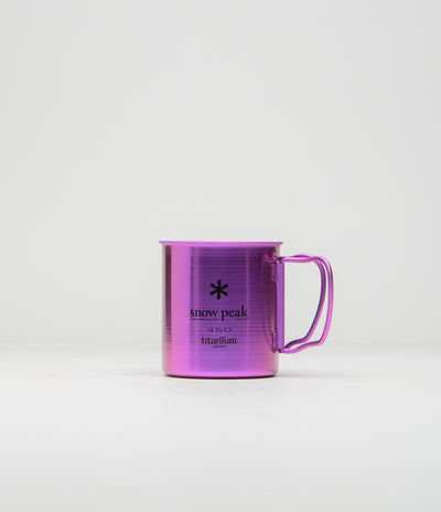 Snow Peak Titanium Single Wall 450ml Mug - Anodized Purple