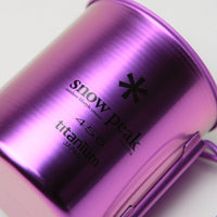 Snow Peak Titanium Single Wall 450ml Mug - Anodized Purple thumbnail