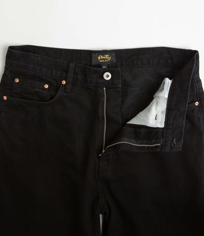 Stan Ray 5 Pocket Wide Jeans - Black Overdye Denim