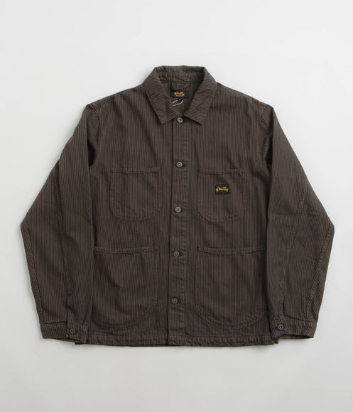 Stan Ray Coverall Jacket - Overdyed Charcoal Hickory