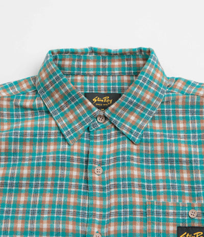 Stan Ray Flannel Shirt - Aqua Plaid